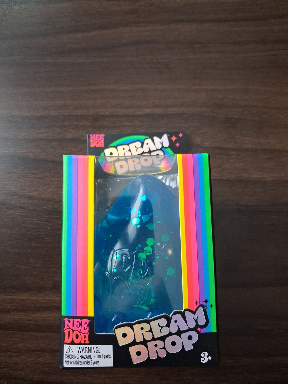 NeeDoh Dream Drop Blue Glitter Stress Toy